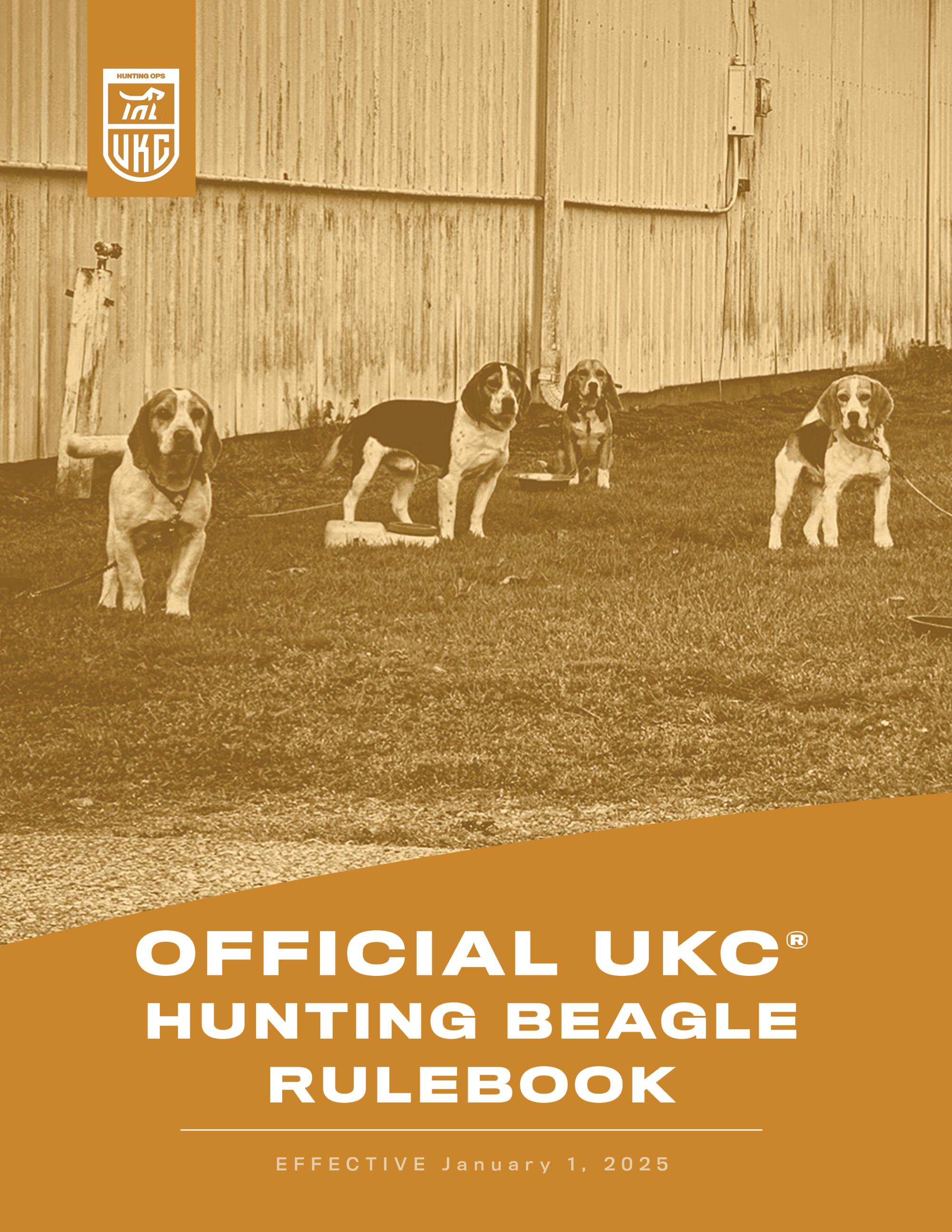 Hunting Beagle Rulebook Cover 2025