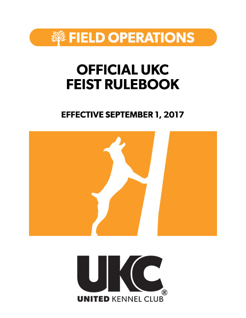 Cur and Feist Forms and Rules United Kennel Club (UKC)